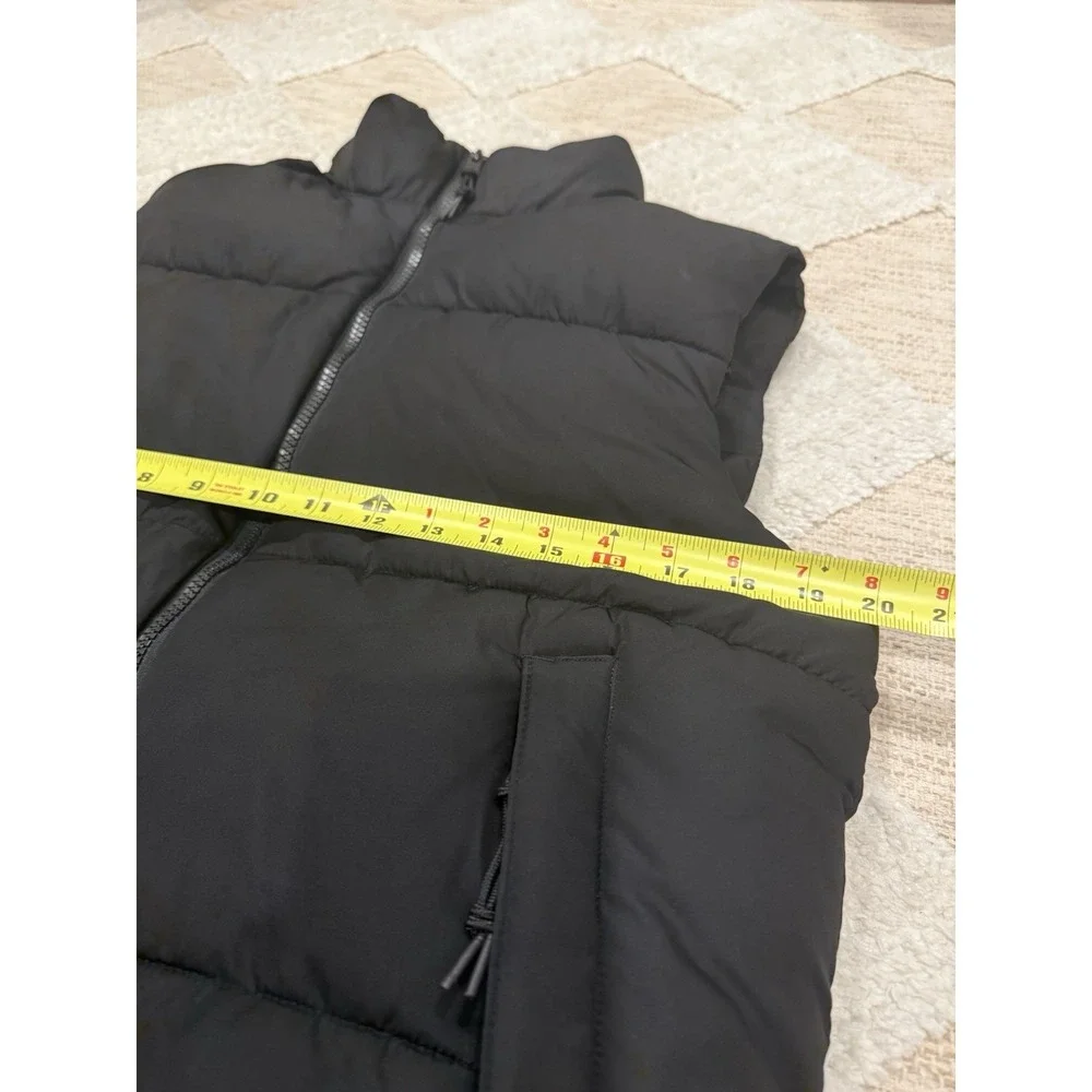 Aeropostale Black Quilted Heavyweight Puffer Vest Full Zip Size Small - Picture 6 of 13